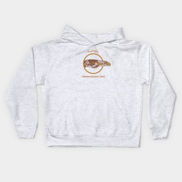 Halmahera Epaulette Shark Kids Hoodie by Reefhorse